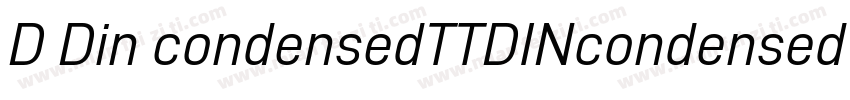 D Din condensedTTDINcondensed bol字体转换